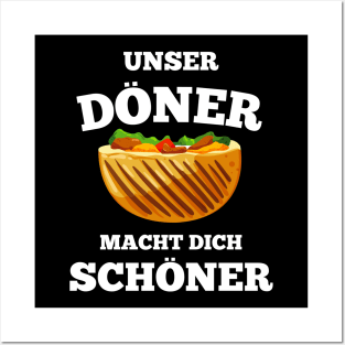 Unser Döner Macht Dich Schöner Kebab Posters and Art